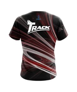 Alternative view of Track Red Motion Swirl CoolWick Bowling Jersey