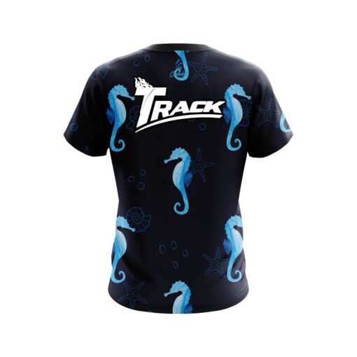 Track Underwater Seahorse CoolWick Bowling Jersey - Image 2