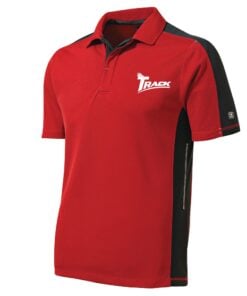 Track Legion Signal Red Men's Embroidered Coolwick Bowling Shirt