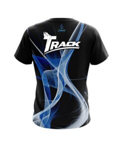Alternative view of Track Smokey Blue Wave CoolWick Bowling Jersey