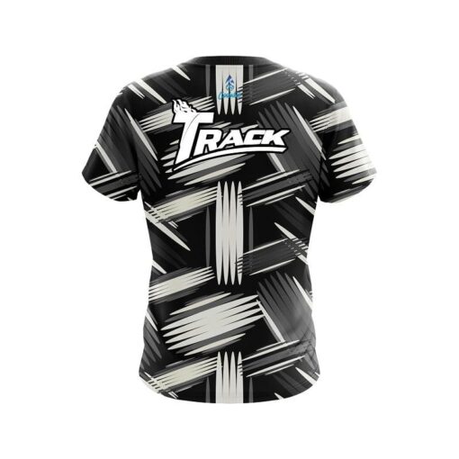 Track Striped Pattern CoolWick Bowling Jersey - Image 2