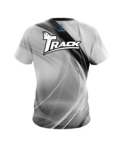 Alternative view of Track Wavy Black And White Swirl CoolWick Bowling Jersey