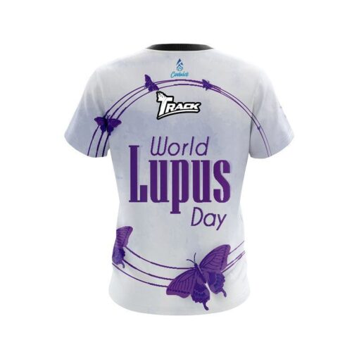 Track World Lupus Cancer Awareness 3 CoolWick Bowling Jersey - Image 2