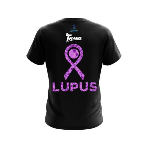 Track World Lupus Cancer Awareness 4 CoolWick Bowling Jersey - Image 2