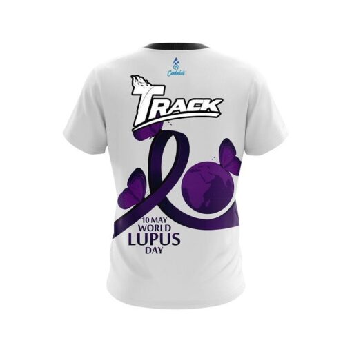 Track World Lupus Cancer Awareness CoolWick Bowling Jersey - Image 2
