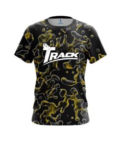 Track Yellow Flowing Fluid CoolWick Bowling Jersey