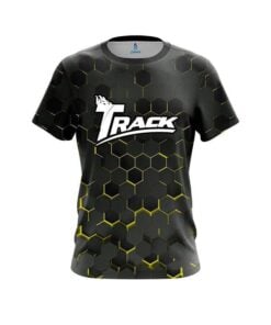 Track Yellow Honeycomb Fusion CoolWick Bowling Jersey