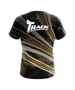 Alternative view of Track Yellow Motion Swirl CoolWick Bowling Jersey
