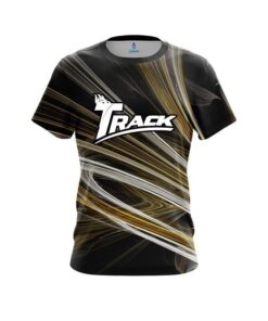 Track Yellow Motion Swirl CoolWick Bowling Jersey