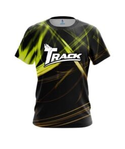 Track Yellow Spiral CoolWick Bowling Jersey