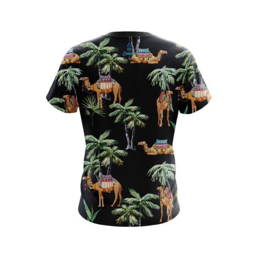 Plain Tropical Camel CoolWick Bowling Jersey - Image 2