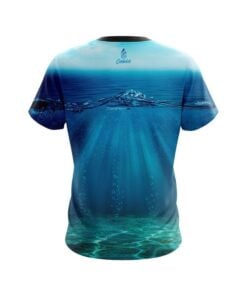 Alternative view of Plain Underwater Abyss CoolWick Bowling Jersey