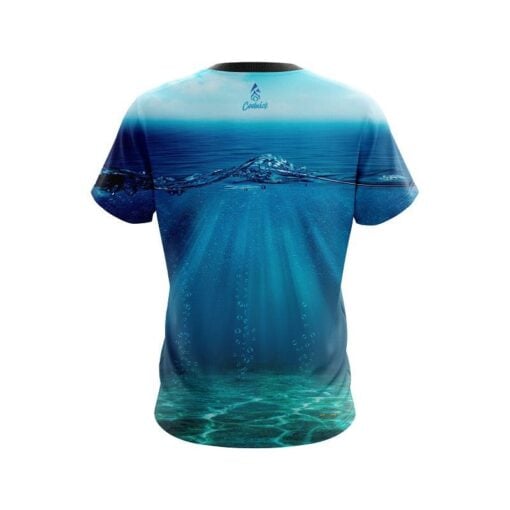 Plain Underwater Abyss CoolWick Bowling Jersey - Image 2