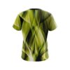 Plain Wavy Yellow Swirl CoolWick Bowling Jersey - Image 2