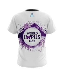 Alternative view of Plain World Lupus Cancer Awareness 2 CoolWick Bowling Jersey