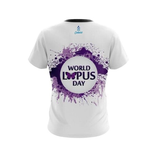 Plain World Lupus Cancer Awareness 2 CoolWick Bowling Jersey - Image 2