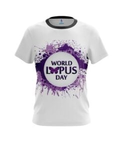 Plain World Lupus Cancer Awareness 2 CoolWick Bowling Jersey