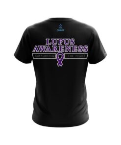 Alternative view of Plain World Lupus Cancer Awareness 5 CoolWick Bowling Jersey