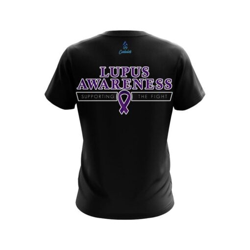 Plain World Lupus Cancer Awareness 5 CoolWick Bowling Jersey - Image 2