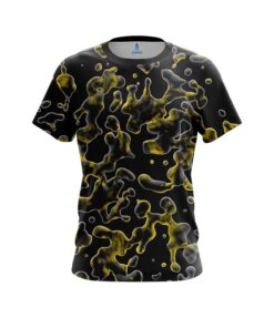 Plain Yellow Flowing Fluid CoolWick Bowling Jersey