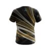 Plain Yellow Motion Swirl CoolWick Bowling Jersey - Image 2