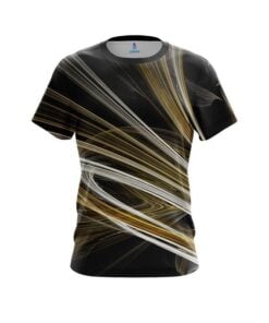 Plain Yellow Motion Swirl CoolWick Bowling Jersey