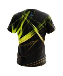 Alternative view of Plain Yellow Spiral CoolWick Bowling Jersey