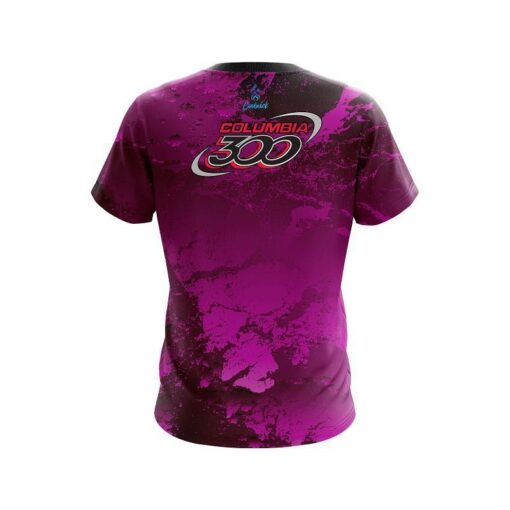 Columbia 300 Graphite Pink CoolWick Bowling Jersey - Image 2