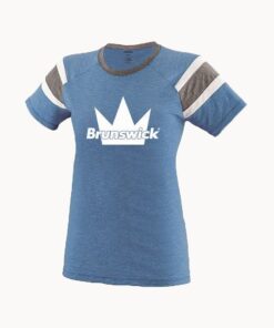 Brunswick Women's Melee Royal Blue White Bowling T-Shirt