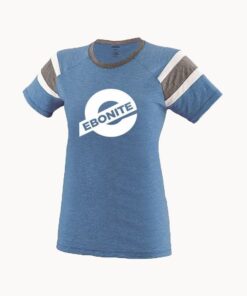 Ebonite Women's Real One Royal Blue White Bowling T-Shirt