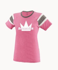 Brunswick Women's Melee Pink White Bowling T-Shirt