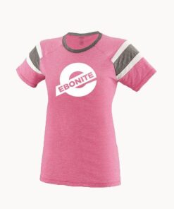 Ebonite Women's Real One Pink White Bowling T-Shirt