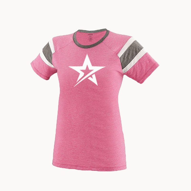 Roto Grip Women's Hy-Wire Pink White Bowling T-Shirt