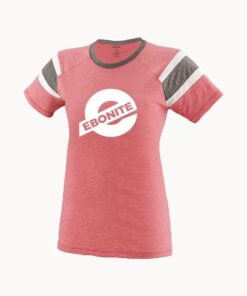 Ebonite Women's Real One Red White Bowling T-Shirt