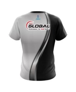 Alternative view of 900 Global Black And Silver Helix CoolWick Bowling Jersey
