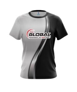 900 Global Black And Silver Helix CoolWick Bowling Jersey