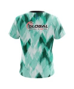 Alternative view of 900 Global Chevron Green CoolWick Bowling Jersey
