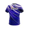 900 Global Deep Blue Stripes CoolWick Bowling Jersey - Image 2