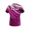 900 Global Deep Pink Stripes CoolWick Bowling Jersey - Image 2