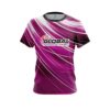 900 Global Deep Pink Stripes CoolWick Bowling Jersey