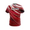 900 Global Deep Red Stripes CoolWick Bowling Jersey - Image 2