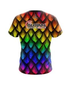 Alternative view of 900 Global Colorful Dragon Scales CoolWick Bowling Jersey