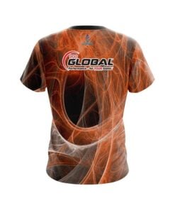 Alternative view of 900 Global Energy Swirls Orange CoolWick Bowling Jersey