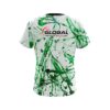 900 Global Green Paint Splash CoolWick Bowling Jersey - Image 2