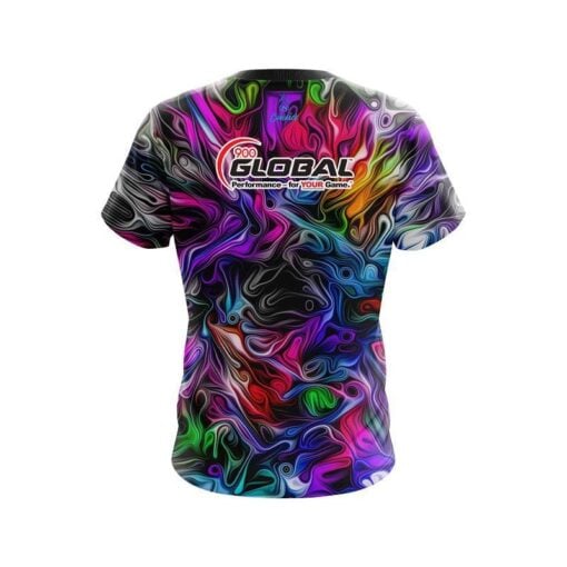 900 Global Liquid Hypno Swirl  CoolWick Bowling Jersey - Image 2