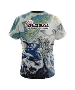 Alternative view of 900 Global Marbleized Ripple Pattern CoolWick Bowling Jersey