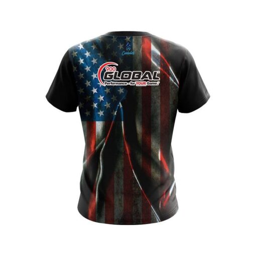 900 Global Old Glory CoolWick Bowling Jersey - Image 2