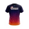 900 Global Orange And Pink Fire Sparks CoolWick Bowling Jersey - Image 2