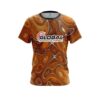 900 Global Psychedelic Orange Flow CoolWick Bowling Jersey