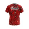 900 Global Psychedelic Red Flow CoolWick Bowling Jersey - Image 2